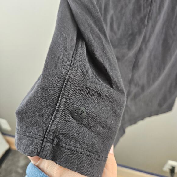 Lululemon Black Long Sleeve Preppy Shirt Size 6 - Picture 4 of 7